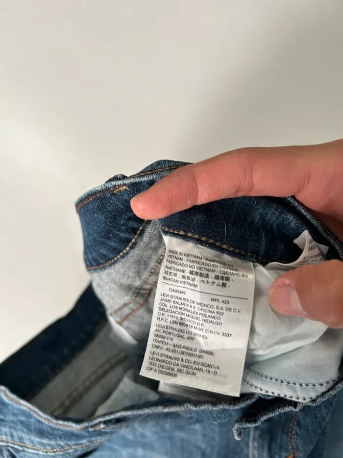 Jean Levi's Femme Bleu Marine W31 | 505 Straight Leg | Taille FR42 | Très Bon État BP78 - photo numéro 5