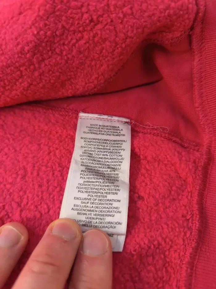 Sweat capuche homme zippé rose logo bleu clair Ralph Lauren taille L excellent état - photo numéro 16