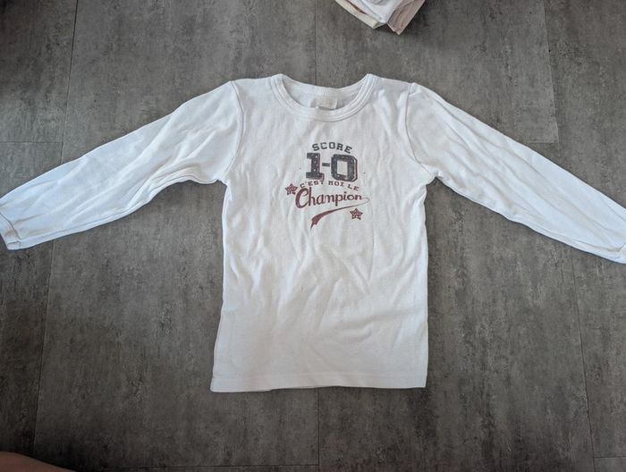T-shirt à manches longues sous-vêtement garçon 5 ans