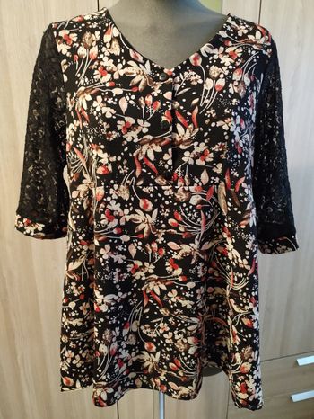 Blouse manches 3 /4 taille 46 /48