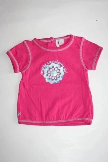 Tee shirt fuchsia manches courtes Tout Compte Fait, taille 12 mois