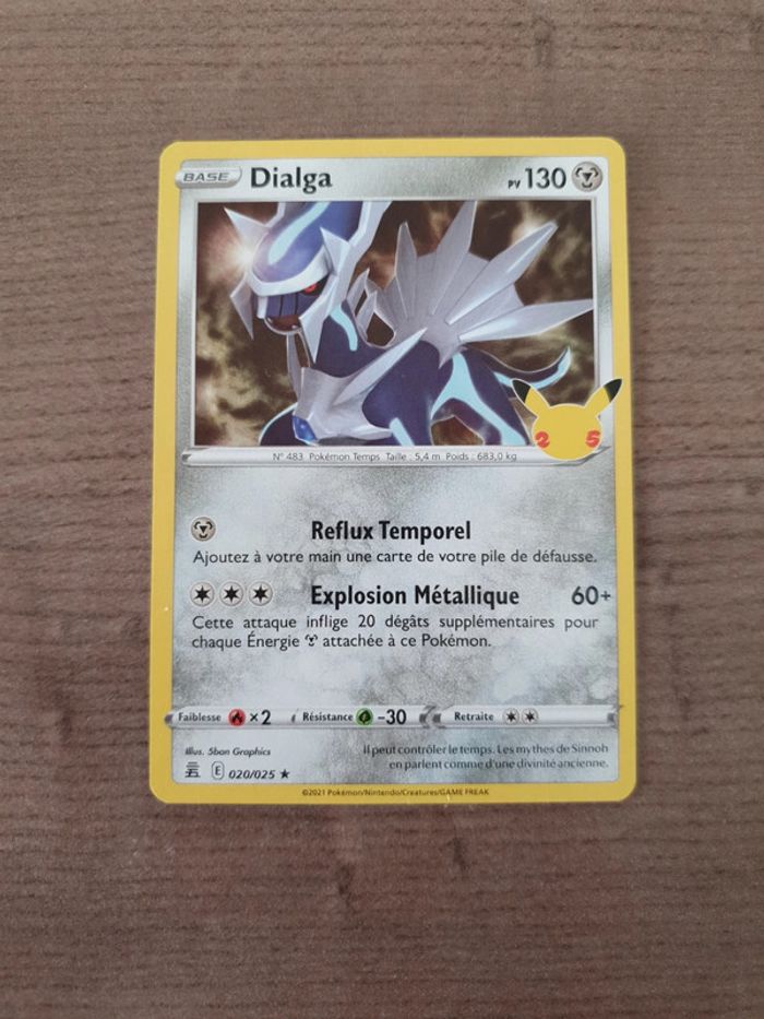 Carte Pokémon Dialga 020/025 Célébrations 25 ans - photo numéro 1