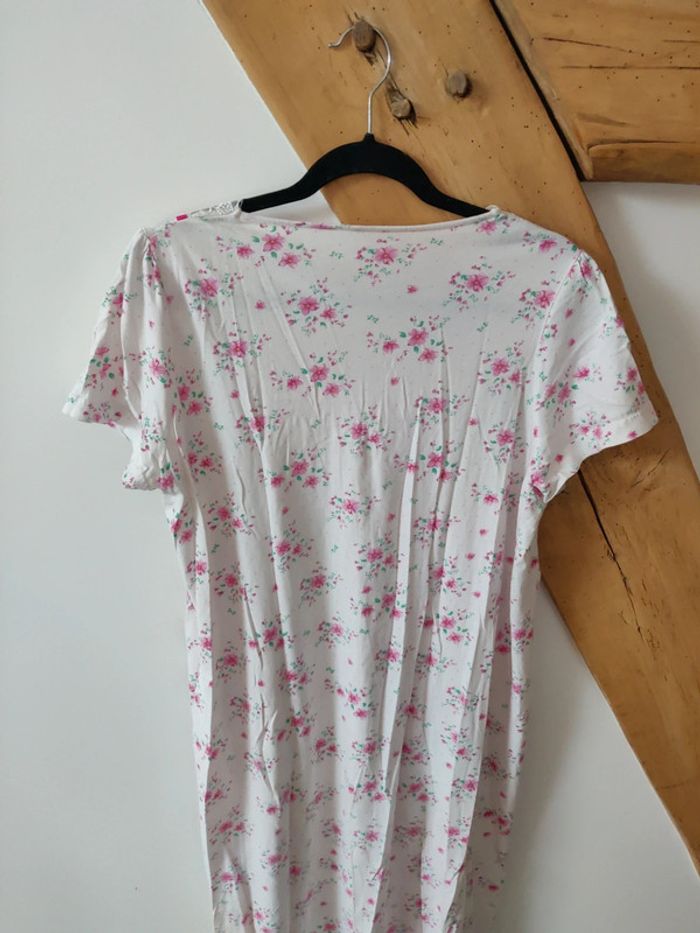 Chemise de nuit longue vintage fleurie 1990 - photo numéro 5