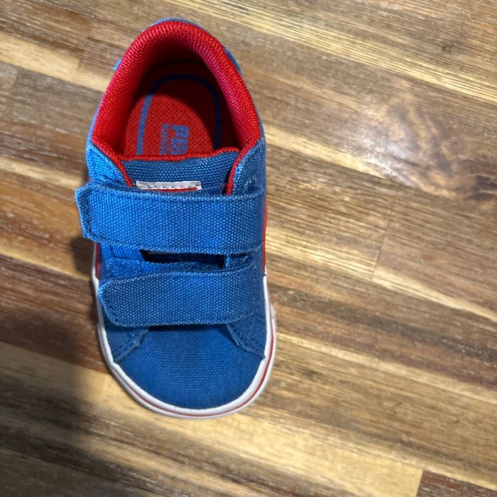 Basket puma bleu porté quelques fois bon état - photo numéro 2