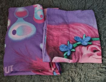 Housse de couette + taie d'oreiller Trolls
