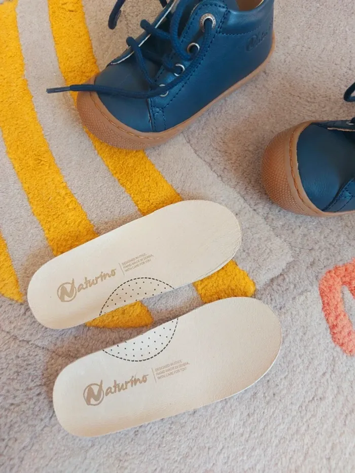 Chaussures Naturino Cocoon cuir marine 21 - photo numéro 5