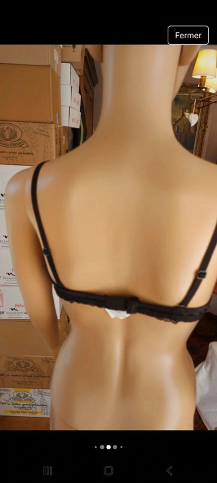 Soutien gorge noir Flame Fr 80B push up - photo numéro 8