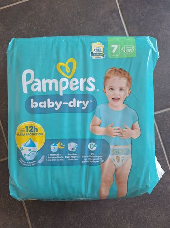 1 paquet pampers taille 7