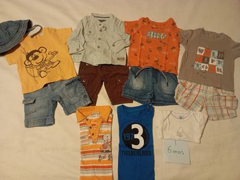 Lot vêtements été bébé garçon 6 mois
