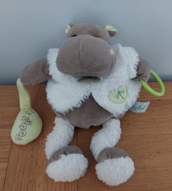 Doudou peluche d'activités Hippopotame - Baby Nat
