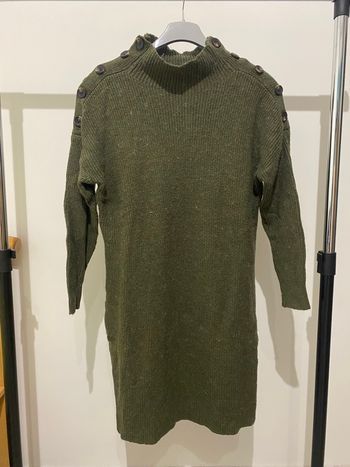 Robe pull, couleur kaki taille unique