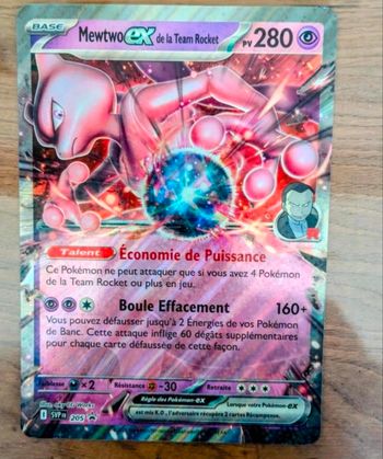 Carte jumbo Mewtwo ex