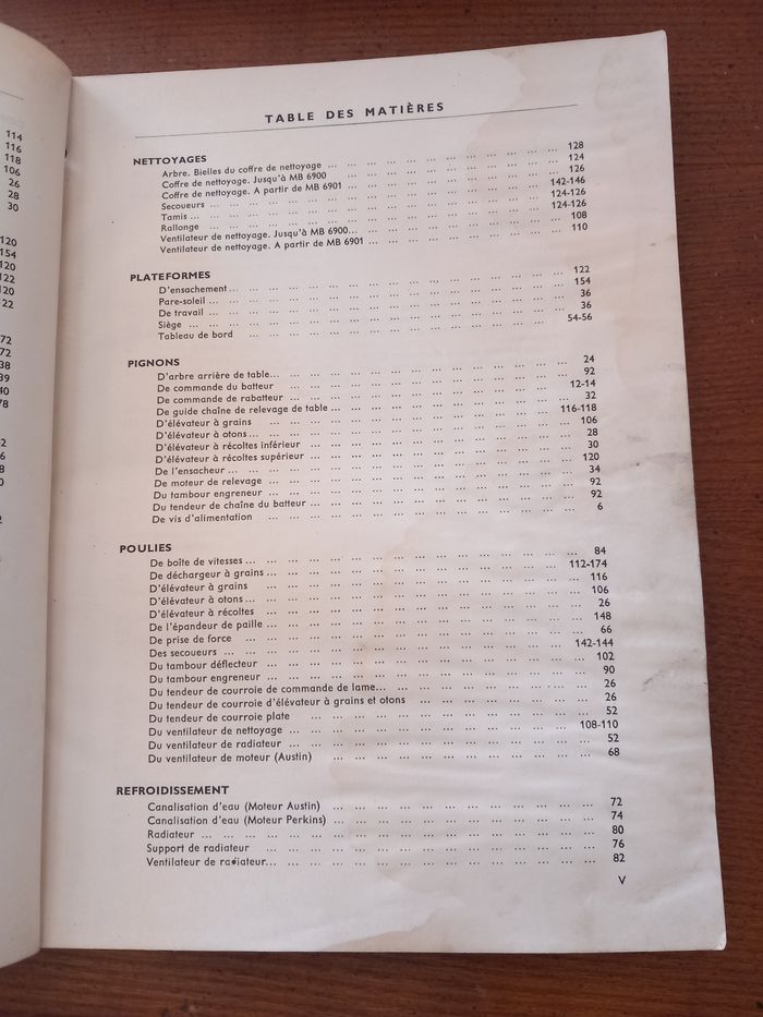 Catalogue de pièces de rechange moissonneuse batteuse automotrice 780 - photo numéro 6