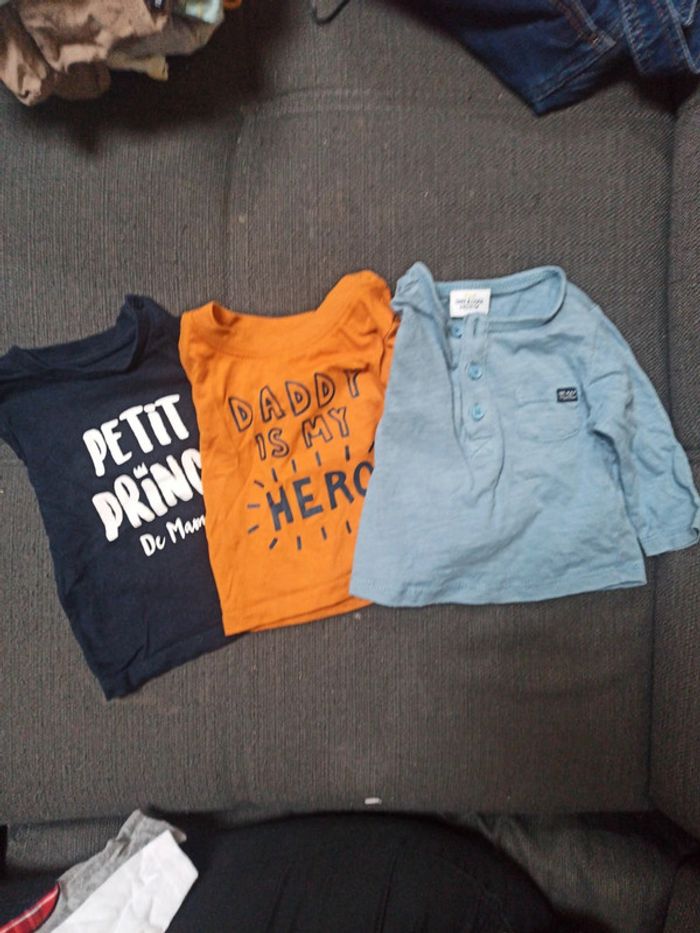Lot shirt manche longue