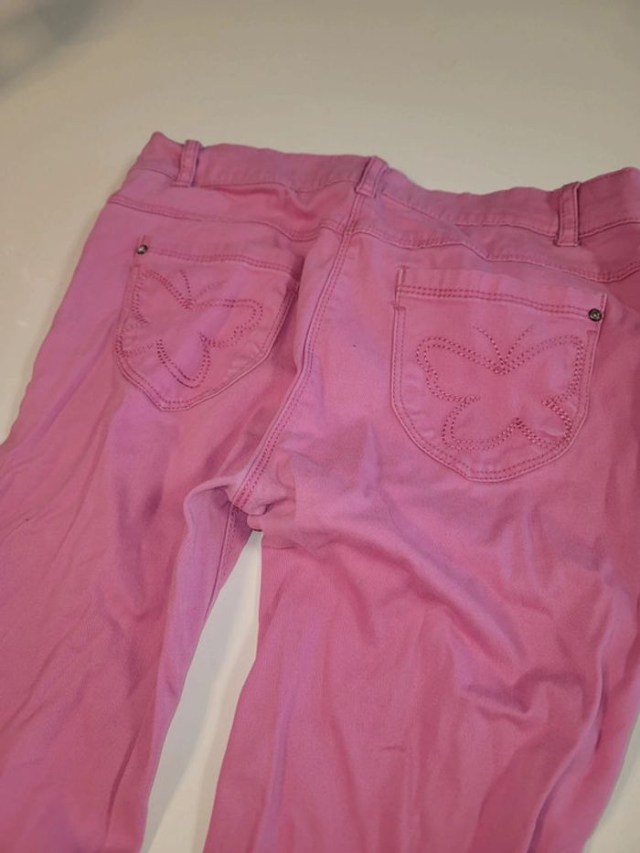 Jean skinny in extenso rose 16 ans fille tbe - photo numéro 2