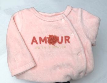 Pyjama velours TAO 1 mois