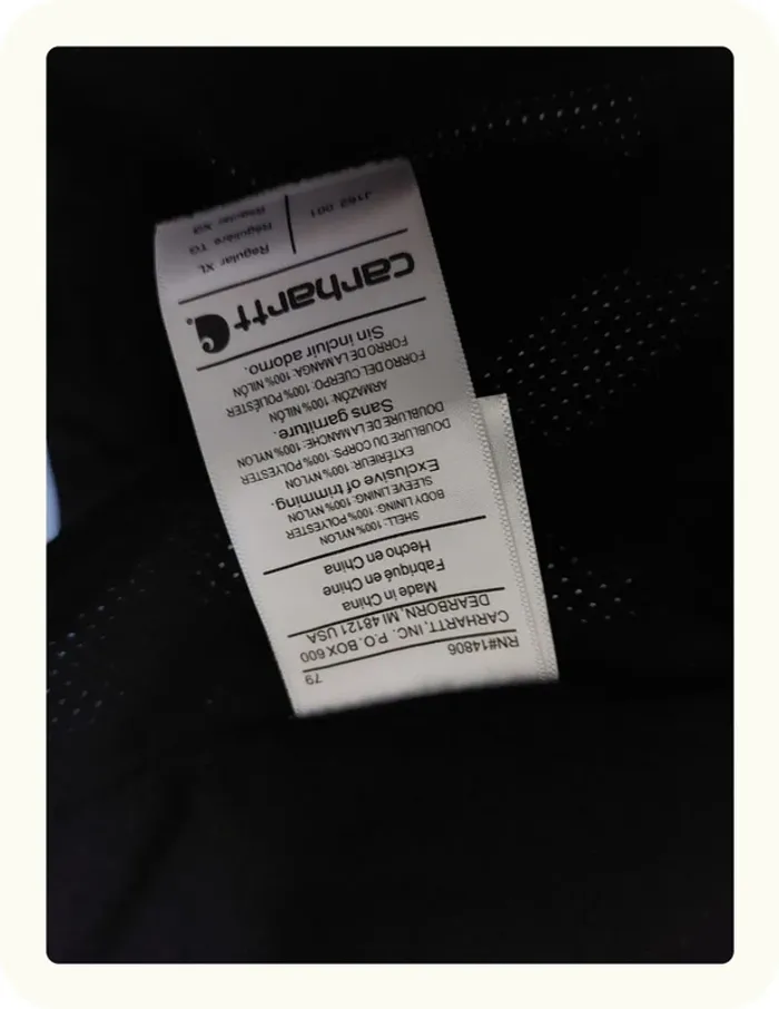 Blouson waterproof shoreline Carhartt homme Taille XL - photo numéro 11
