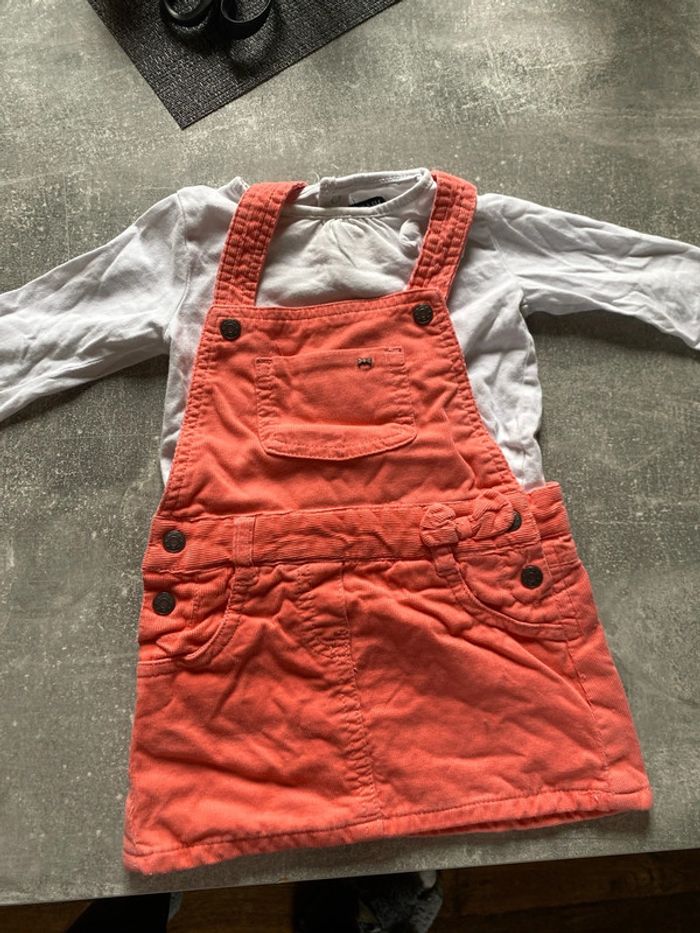 Ensemble salopette et manche longue