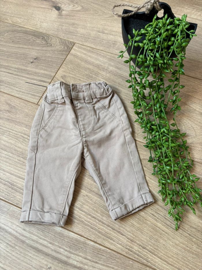 Pantalon jean habillé beige