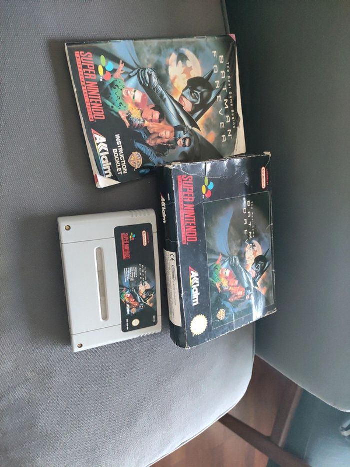 Batman forever super nintendo en boite