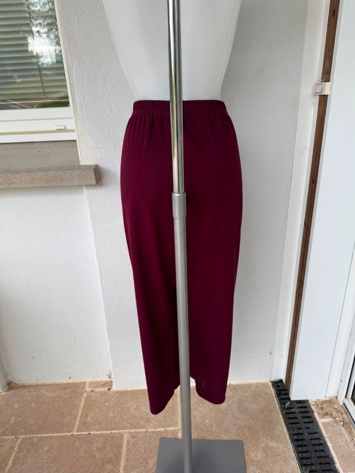 Pantalon couleur lin de vin Daxon - photo numéro 4
