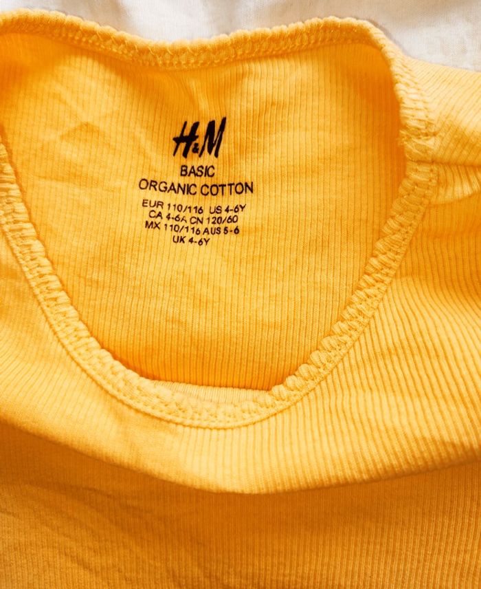 Tee-shirt jaune fille 4-6 ans / H&M - photo numéro 2