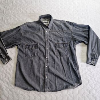 Chemise épaisse  , homme  , Schott  , vintage  , taille L , 100% coton