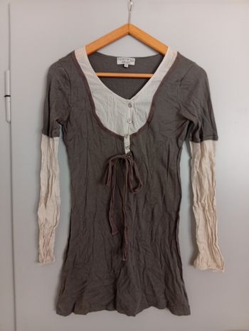 Tunique beige gris t38 