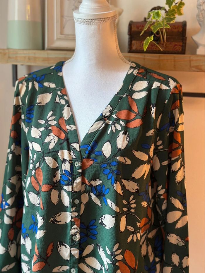 Blouse verte imprimée - Taille 42 - Only - photo numéro 3