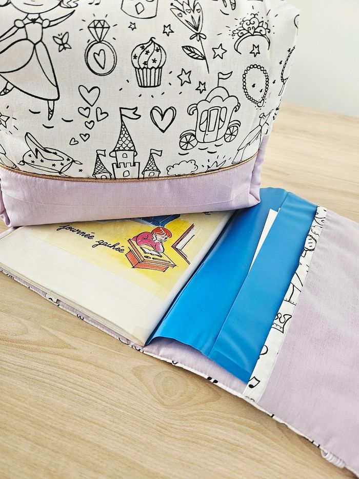 Lot protege carnet / trousse de toilette