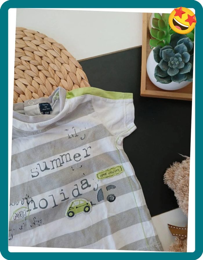 Haut d'été garçon Taille 12 mois🌿🦊 - photo numéro 3