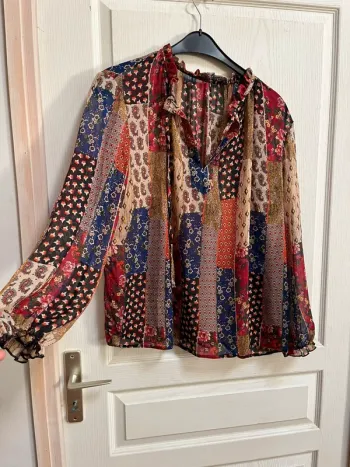 Blouse multicolore, XL -  très bon état