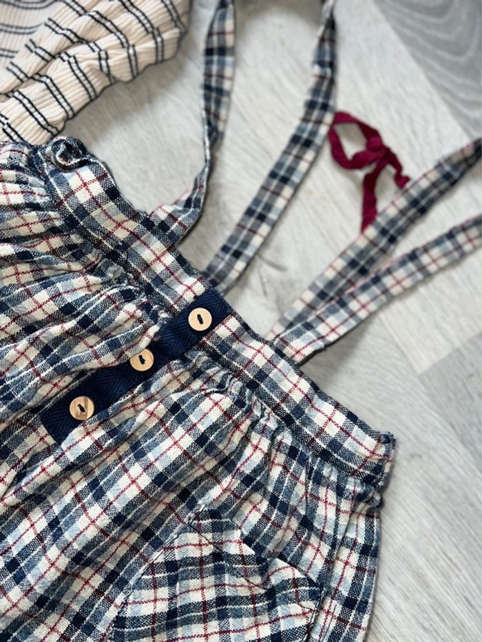 Ensemble Zara kiabi 12 - 18 24 mois jupe à bretelles Bodie - photo numéro 3