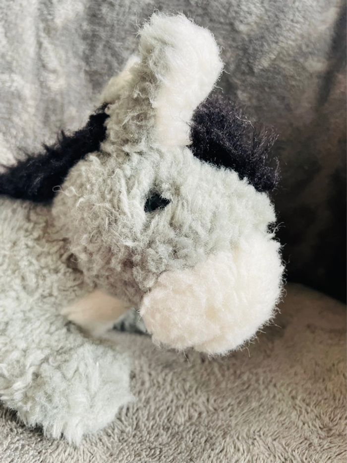 Peluche vintage rare âne gris Ajena - photo numéro 6