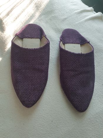 Babouche violette