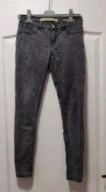 Jean skinny Zara gris marbré - 34