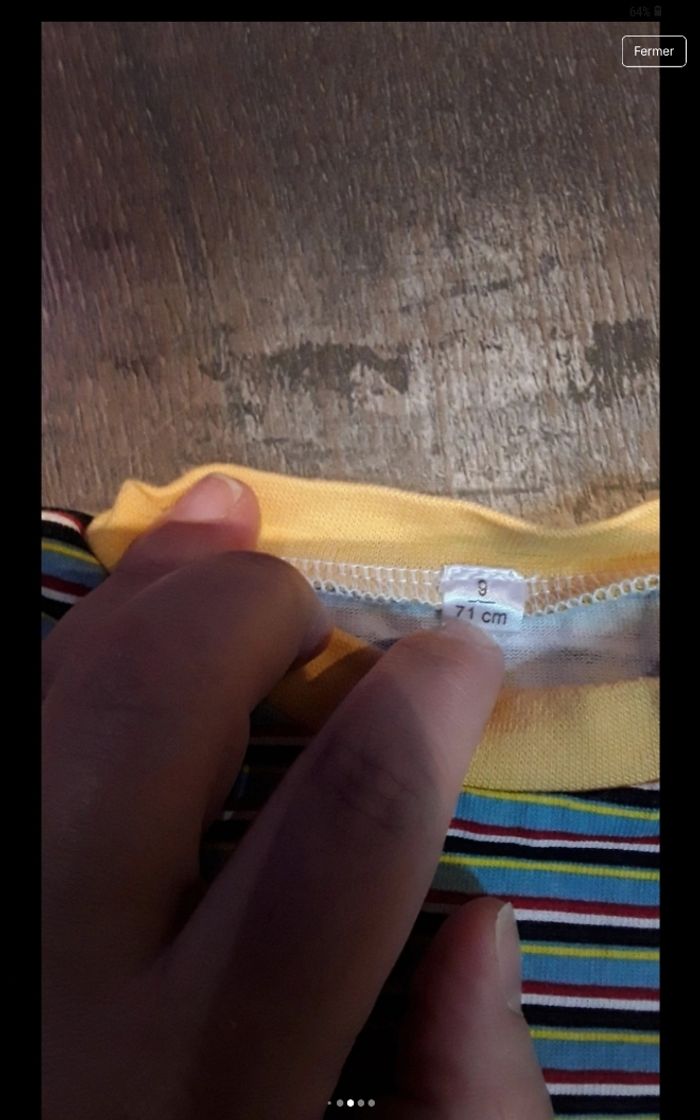 tee-shirt manche longue a rayures - photo numéro 5