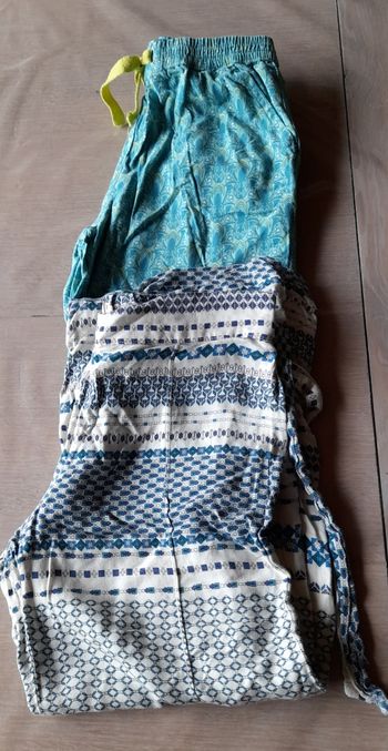 Lot de 2 pantalons légers fille 116