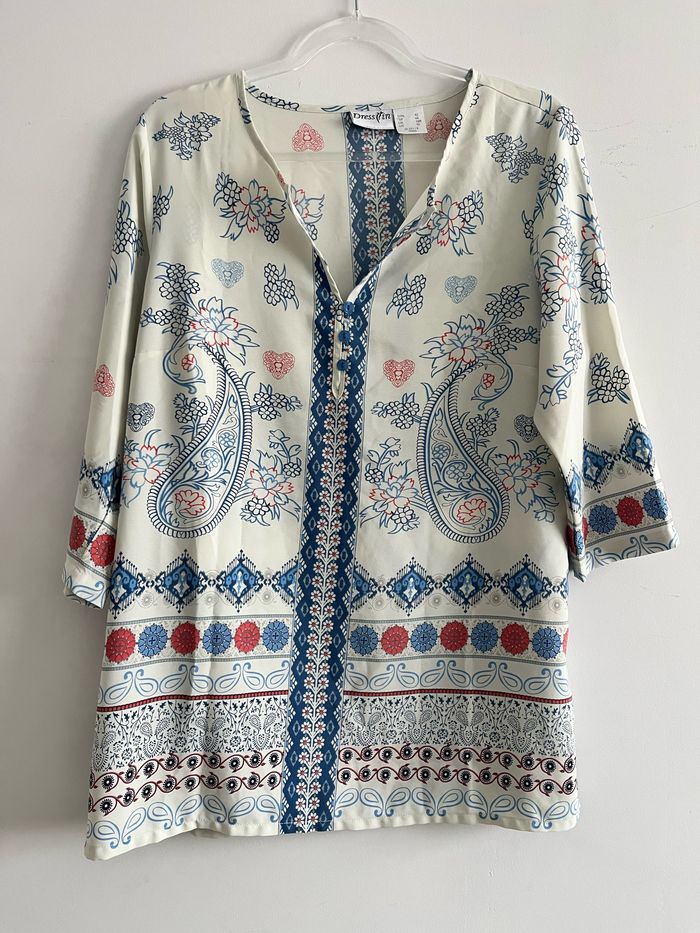 blouse manches 3/4 femme taille 44 - photo numéro 2