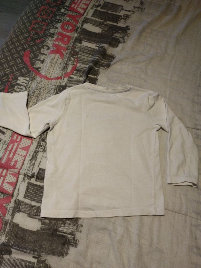 Tee-shirt manches longues blanc - photo numéro 3