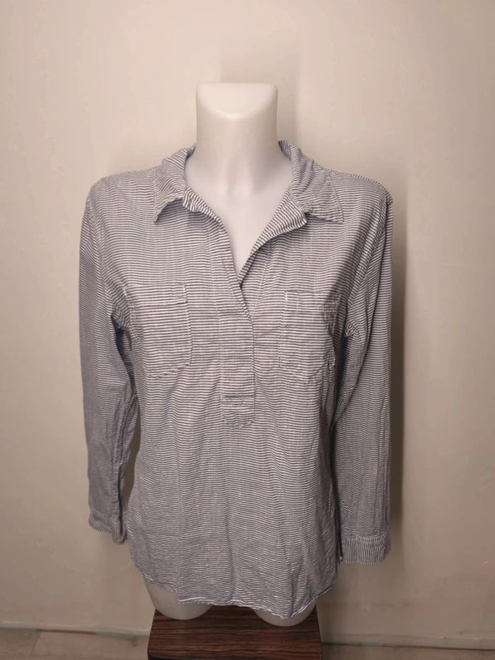 Haut Gap Femme Taille Large Rayure