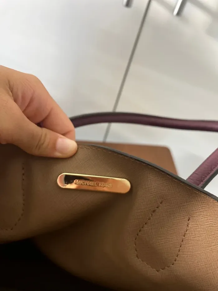 Sac à main en cuir Michael Kors violet - photo numéro 4