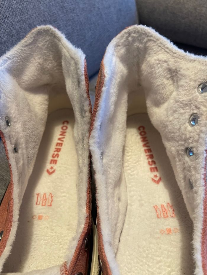 Converse plate-forme hiver / cuir suédé / 39,5 - photo numéro 5