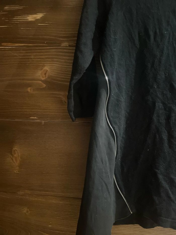Pull léger noir bi matière vero moda - photo numéro 2