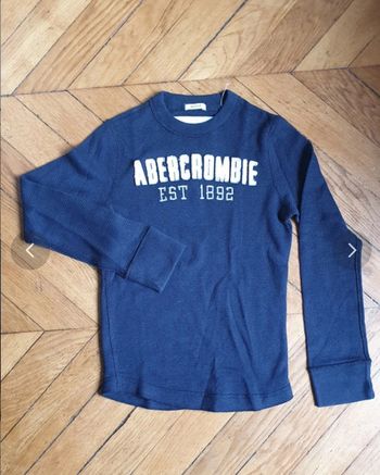 NEUF pull abercrombie taille S, 8/10ans bleu marine