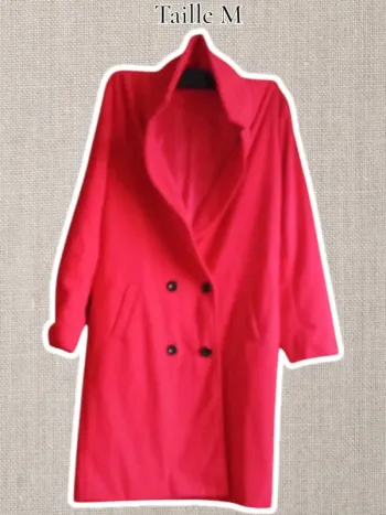 Manteaux long - Rouge - Taille M