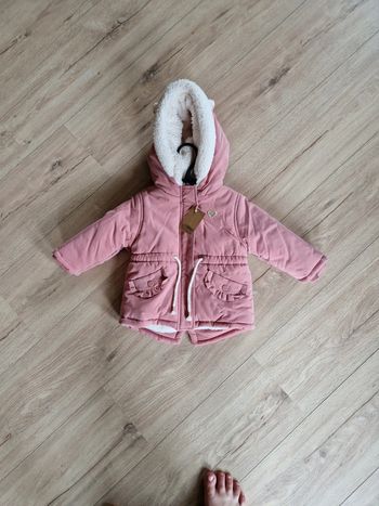 Manteau hiver parka bébé 9 mois fourré