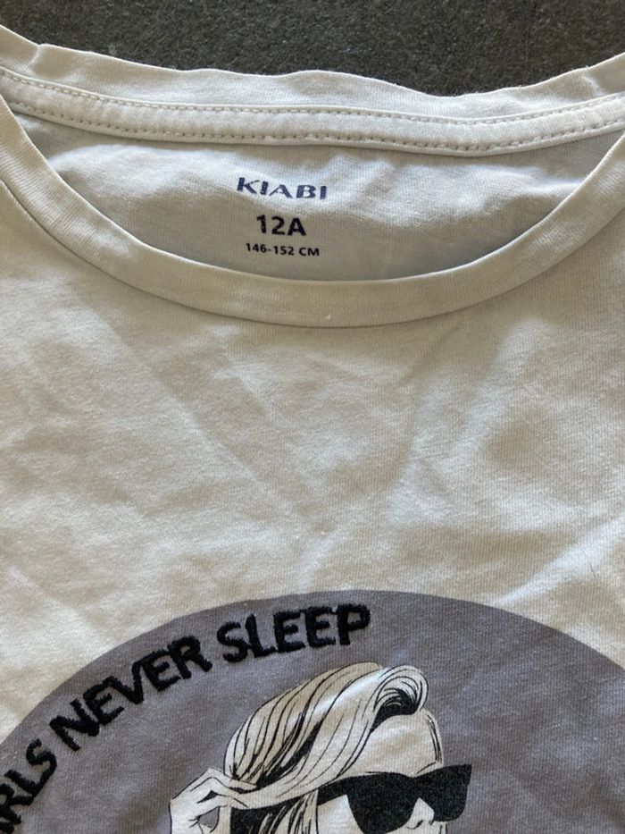 tee shirt manche longue 12 ans kiabi - photo numéro 2
