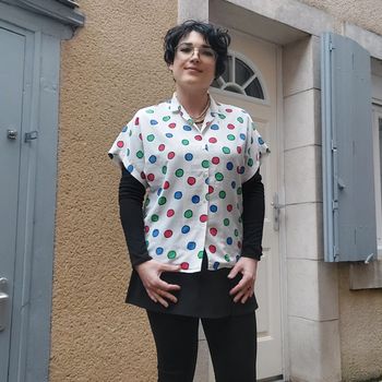 Superbe chemisier Vintage pour s/m