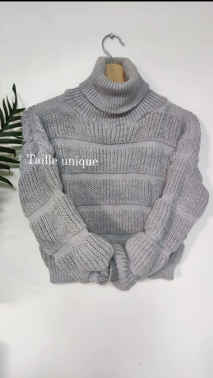 Pull hiver en maille femme